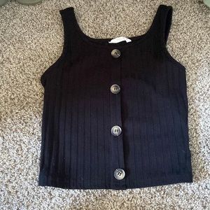 Shein: black cropped tank top